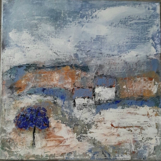 denise <strong>louin</strong> - l'arbre bleu - art contemporain